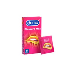 Durex Προφυλακτικά Με Κουκίδες Και Ραβδώσεις Pleasuremax 6 τεμάχια