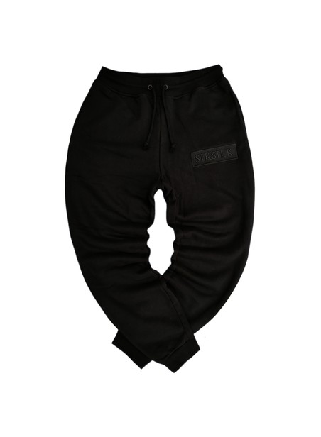 Siksilk black relaxed fit cuffed jogger ss-22082