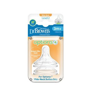 Dr Brown's Θηλές Options+ Επίπεδο 2 για Μπιμπερό μ
