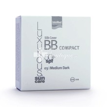 Intermed Luxurious Sun Care Silk Cover BB Compact SPF50+ 03 Medium Dark - Υψηλή Αντηλιακή Προστασία, 12gr