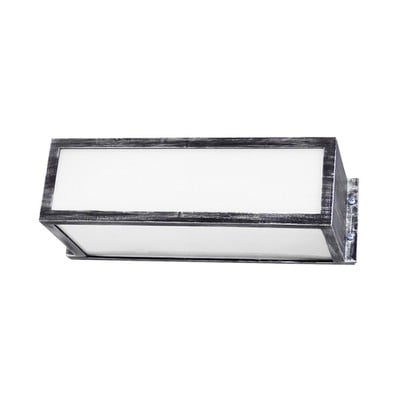 Wall Light Led E27 Plastic Parallelogram Silver SL