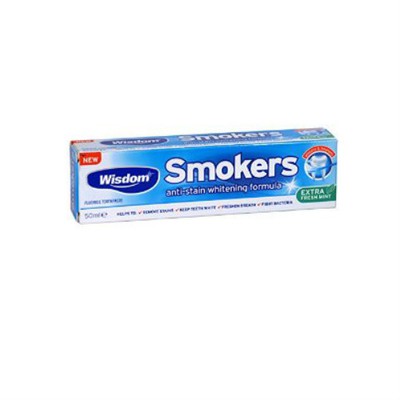 Wisdom - Οδοντόκρεμα Smokers Οδοντόκρεμα Ιδανική Για Καπνιστές - 50ml