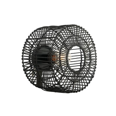 Φωτιστικό Απλίκα Μαύρο Rattan 1Xe27 Max 25W