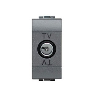 Livinglight Socket TV 1 Gang Graphite L4202D