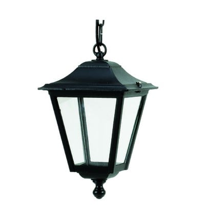 Hanging Light Aluminium Lantern Black Height:27cm 