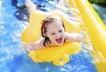 Toddler child girl water pool