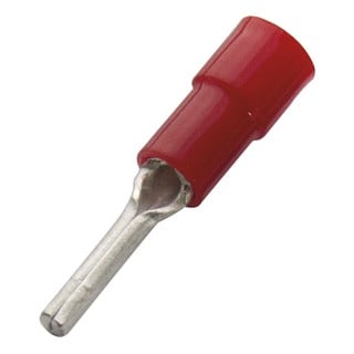 Round Pin Cable Terminals Insulated 10 Tl38 Red Pu