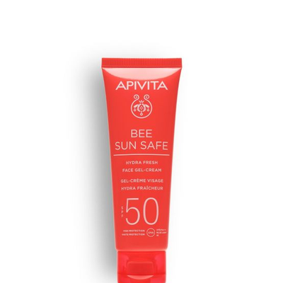 APIVITA Bee Sun Safe Ενυδατική Κρέμα-Gel Προσώπου, Ελαφριάς Υφής, Με Θαλάσσια Φύκη & Πρόπολη SPF50 50ml