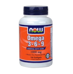 Now Foods OMEGA 3-6-9 1000mg Λιπαρά Οξέα (100 Μαλα