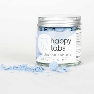 HAPPY TABS Mouthwash Healthy Gums Στοματικό Διάλυμα Σε Ταμπλέτες 180 Tαμπλέτες