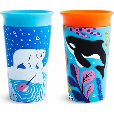 MUNCHKIN Miracle 360 Sippy Cup Παιδικά Ποτηράκια 266ml Από 12 Μηνών 2 Τεμάχια