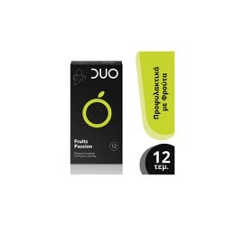 Duo Flavoured Fruits Passion Προφυλακτικά Με Γεύσεις 12 τεμάχια
