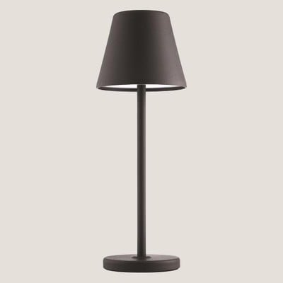 Rechargeable Black Shade Table Lamp With Touch Con