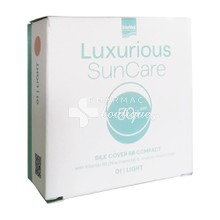 Intermed Luxurious Sun Care Silk Cover BB Compact SPF50+ 01 Light - Υψηλή Αντηλιακή Προστασία, 12gr