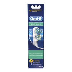 Oral-B Dual Clean 2 Ανταλλακτικές Κεφαλές Βουρτσίσματος