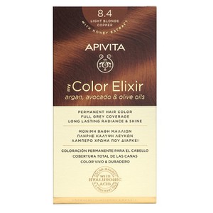 APIVITA Βαφή μαλλιών color elixir N8.4 Ξανθό Ανοιχ