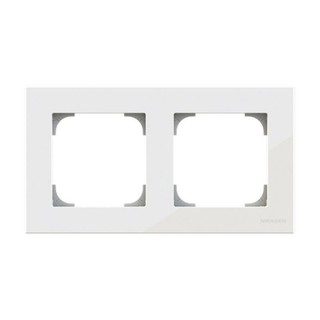 Sky Niessen Cover Frame 2 Gangs White Glass 8572 C
