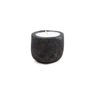 Κεραμικό Κηροπήγιο Mingi Black Spot Gray Medium (1