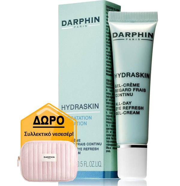 Darphin Hydraskin All-Day Refresh 24ωρο Gel-Κρέμα Ματιών με Υαλουρονικό Οξύ για Ενυδάτωση 15ml