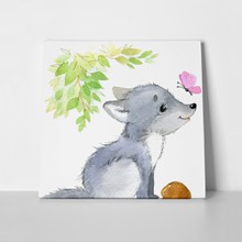 Wolf watercolour illustration 427560805 a