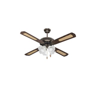 Ceiling Fan 70W Φ130  με 4 Φώτα E27 Dark Wood 147-