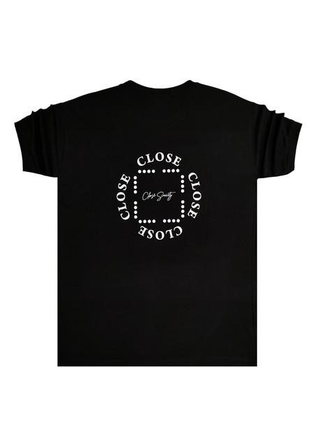 Clvse society black double  logo t-shirt 