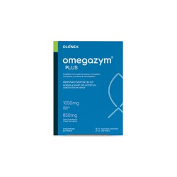 Olonea Omegazym Plus Omega 3 & Fish Oil Συμπλήρωμα Διατροφής Με Ιχθυέλαιο Και Ω3 Λιπαρά Οξέα 30 κάψουλες