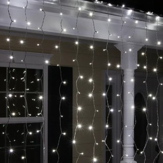 Χριστουγεννιάτικα Λαμπάκια Κουρτίνα LED 200 Ψυχρό 