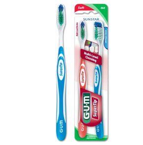 Super Tip Toothbrush Medium/Normal Compact, 2pcs (