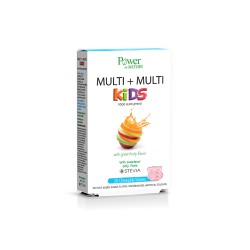 Power Health Multi Multi Kids Πολυβιταμινούχο Συμπλήρωμα Διατροφής Για Παιδιά Με Γλυκαντικό Από Stevia 30 μασώμενα δισκία