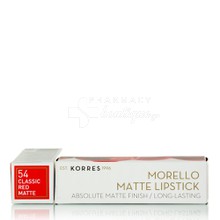 Korres Morello Matte Lipstick - 54 (Classic Red), 3.5gr
