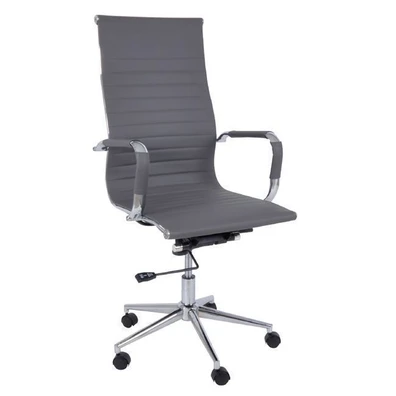 Πολυθρόνα Διευθυντή PU 55x64x108/118cm BF3300 Γκρι