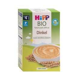 Hipp Bio Κρέμα Χωρίς Γάλα με Dinkel Από τον 4ο Μήνα 200gr