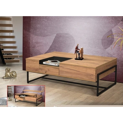 Τραπεζάκι Σαλονιού Boxer 120x80cm Μελαμίνη Με Επιλ
