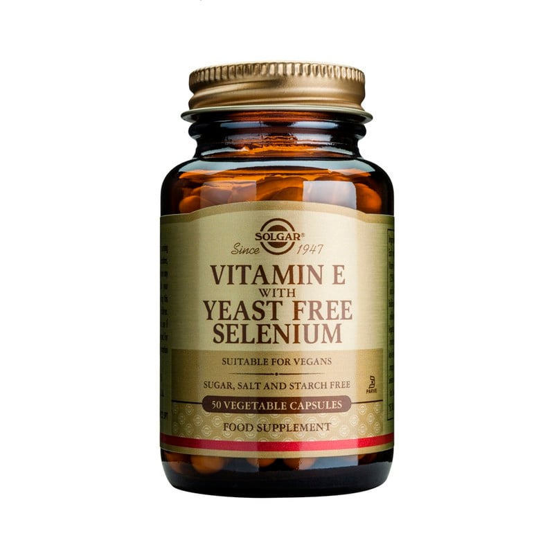 Vitamin E with Yeast - Free Selenium veg.caps