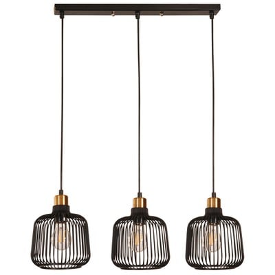 Pendant Light 3 Lights Pdc 1240/3 Black Rail With 