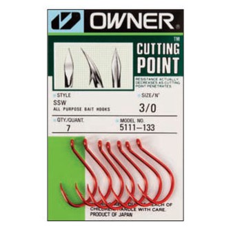OWNER CUTTING POINT 5111 RED -5/0