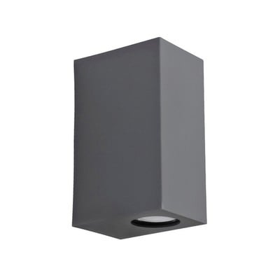 Wall Spot Light 2xGU10 Up-Dοwn Square Grey C-042