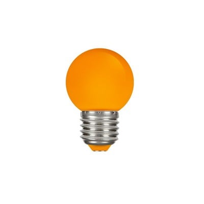 Led Bulb Sphere 1,3W Ε27 Orange