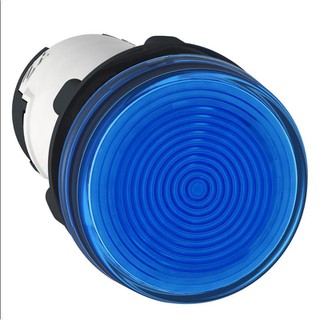 Round Indicator Light D22 Blue-Bulb BA 9s 230V Scr