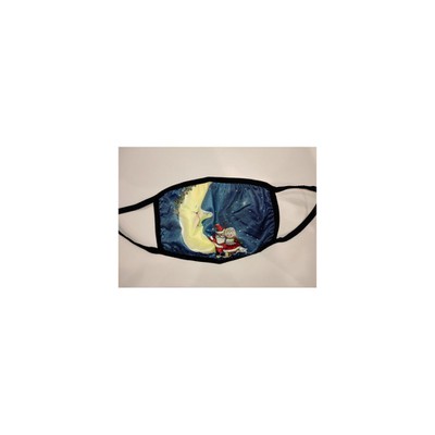 ROYALTY Μάσκα Υφασμάτινη Παιδική X-Mas Edition Μπλε Φεγγάρι x1
