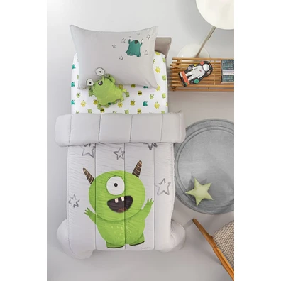 Κουβερλί Monsters Lime Suede 160x220 Saint Clair  