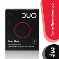Duo Extra Thin 3τμχ - Λεπτά Προφυλακτικά