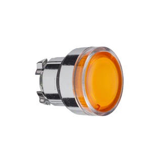 Illuminated Push Button Head Orange F22 Spring Ret