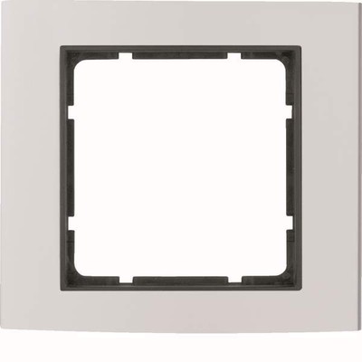 Berker 1 Gang Frame Aluminium Anthracite B.3