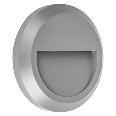 Outdoor Wall Light Led Round Gray 1.5W 4000K 100Lm