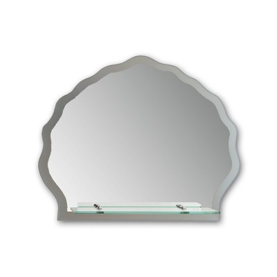 Bathroom Mirror 70Χ60 Clam shaped with shelf