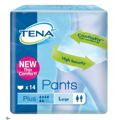 TENA Pants Plus Προστατευτικά Εσώρουχα Ακράτειας Μέγεθος Large x14 Τεμάχια
