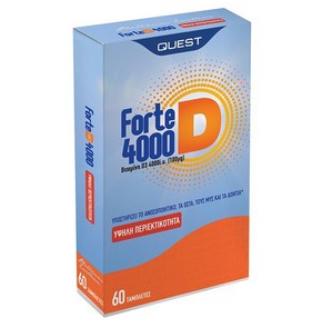 Quest Forte D 4000IU (100μg) Βιταμίνη D, 60 Ταμπλέ