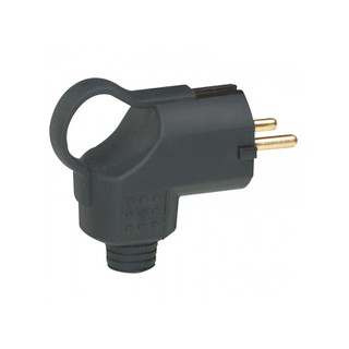 Electrical Plug Extension Male 16Α Angle IP44 Blac